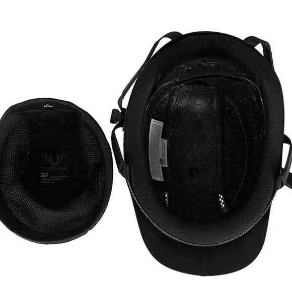 TuffRider Starter Carbon Fiber Print Horse Riding Helmet: NEW IN BOX - UNISEX